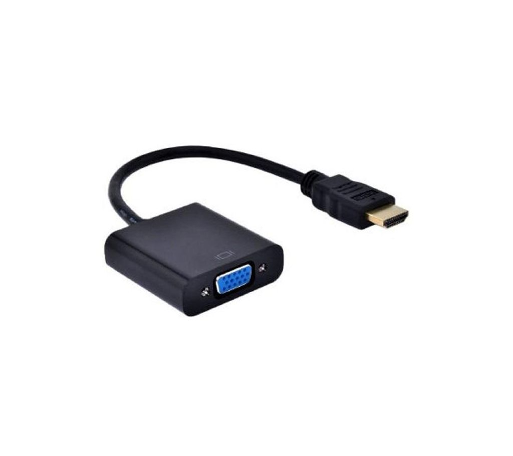 HDMI To VGA এডাপ্টার-  ব্লাক বাংলাদেশ - 912511