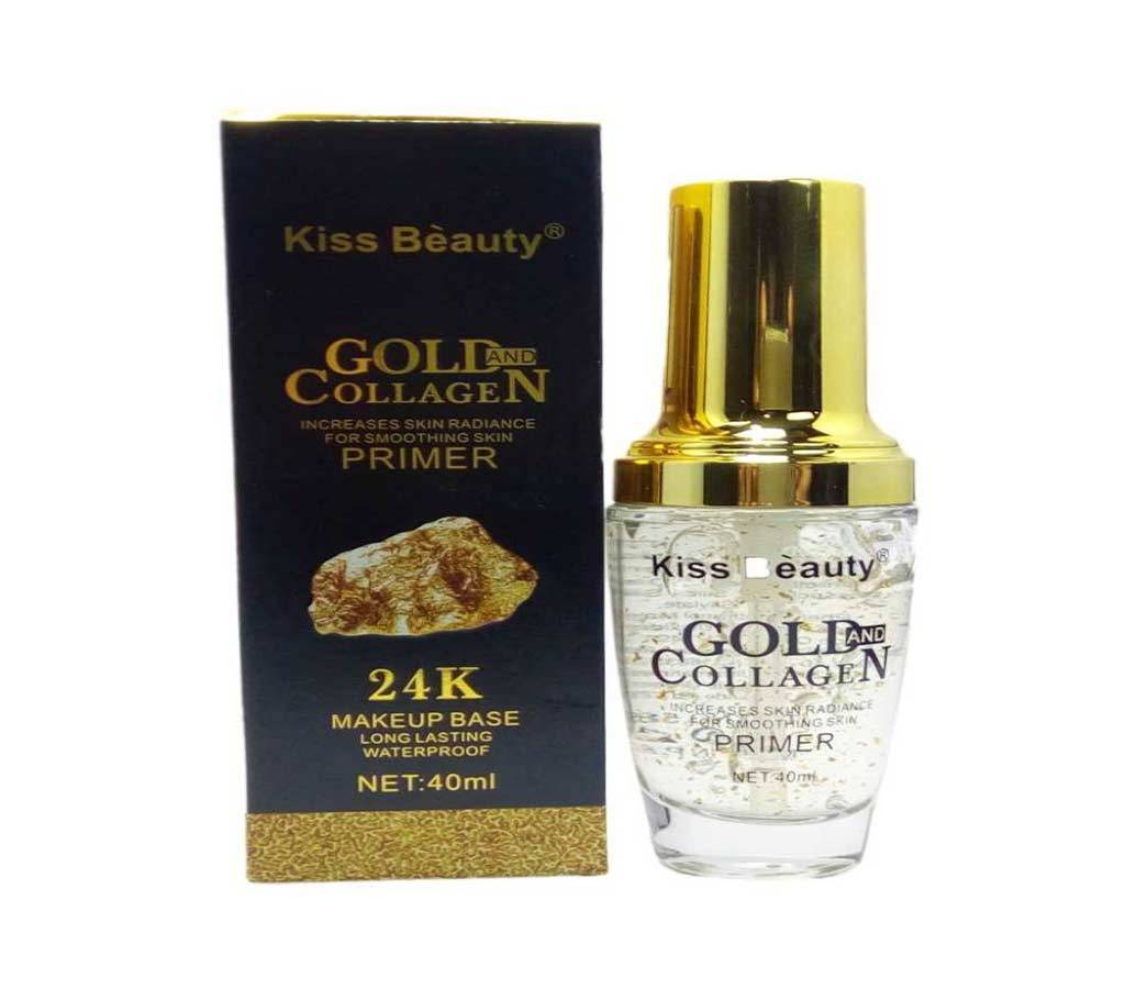 Kiss Beauty 24K Gold & Collagen মেকআপ বেজ - 40ml - China বাংলাদেশ - 815662