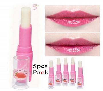 fruit extract color changing pink magic lipstick combo 5 Pcs Pack-China 