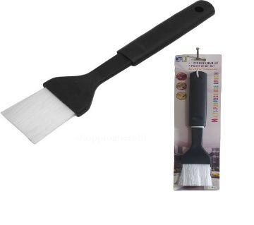1 Ps Black Barbecue Grill Silicone Bristles and Plastic Pastry Oil Brush, Size: 21 Cm 