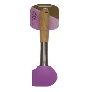 PURPAL COLOR FLEX-CORE SILICONE SPATULA WITH WOOD HANDLE