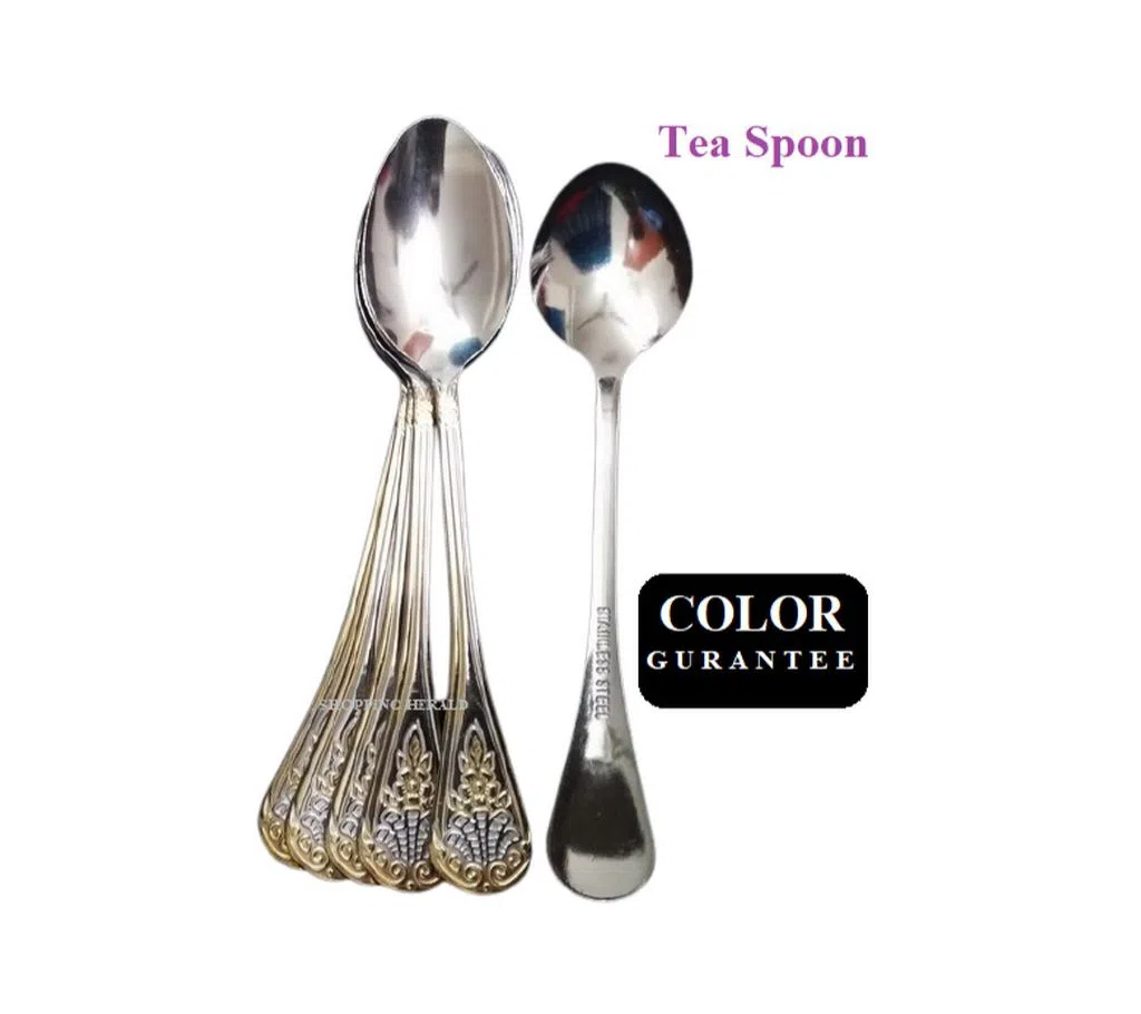 Stainless Steel Tea Spoon Set- 6 Pcs