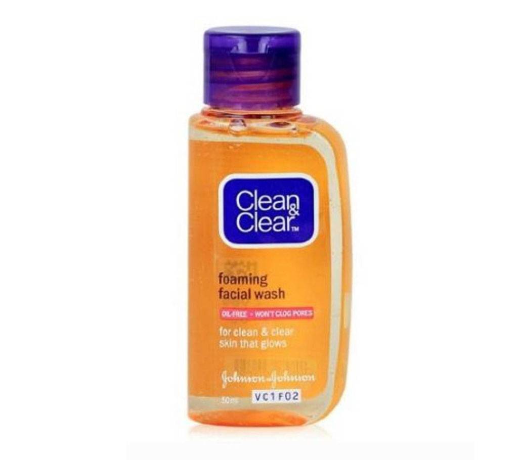 Clean & Clear Foaming ফেসিয়াল ওয়াশ ফর উইমেন- 50ml India বাংলাদেশ - 827343