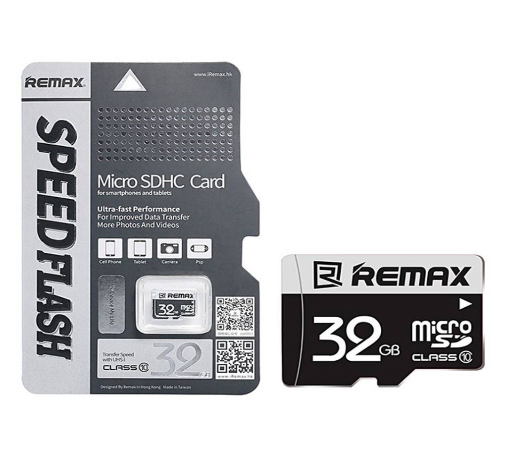 Remax 32GB মাইক্রো SD মেমোরি কার্ড - ব্ল্যাক এন্ড হোয়াইট বাংলাদেশ - 938063