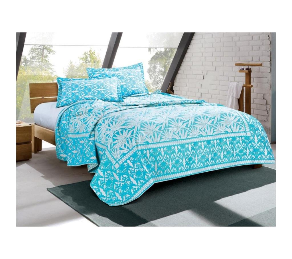 Soft Chenille Jacquard Double Size Bedcover - Blue by Ivoryniche বাংলাদেশ - 742674