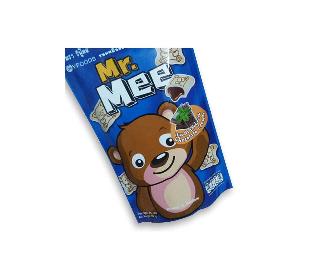 Mr. Mee Pouch Pkt ওয়েফার - Chocolate Flavor (12 Pcs) - Thailand বাংলাদেশ - 844623