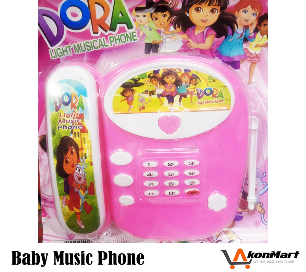 Baby Music Tele Phone - Kids Toy Phone - বাচ্চাদের খেলনা মোবাইল / টেলিফোন বাংলাদেশ - 1154147