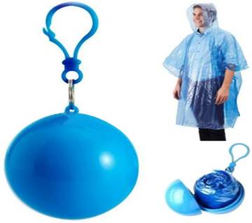 Disposable Ball Raincoat with Keyring 