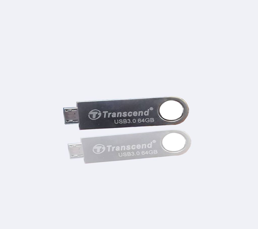 Transcend 64GB OTG পেনড্রাইভ USB 3.0 (১টি) বাংলাদেশ - 908685