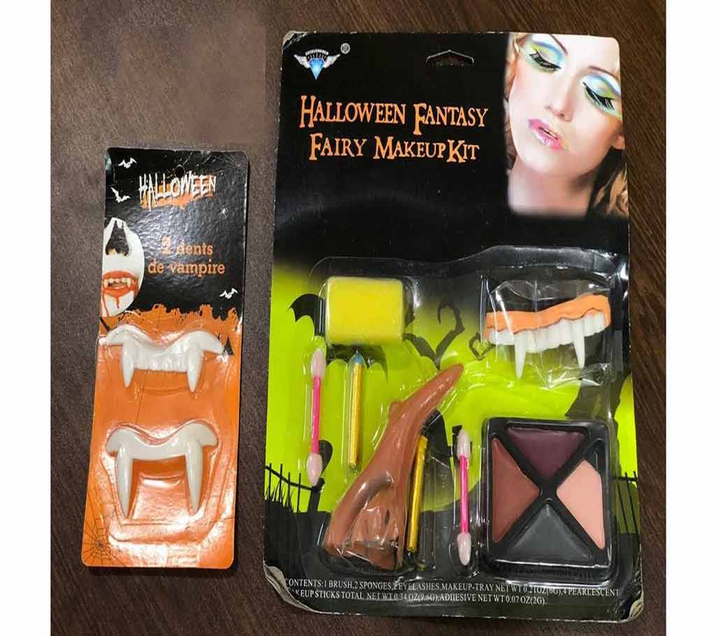 Halloween Make up Kit and 2 Vamapire Dents বাংলাদেশ - 829042