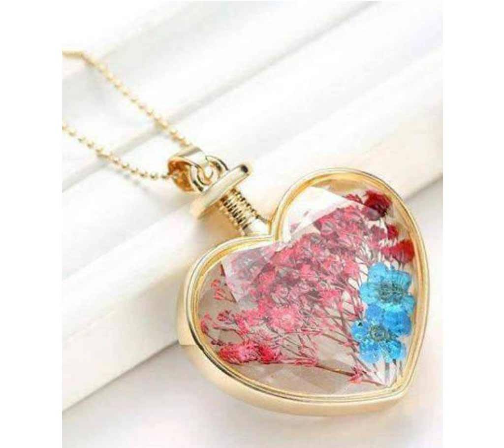 Heart Shape Real Flower Locket বাংলাদেশ - 617139