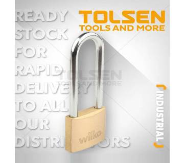 Tolsen Industrial  Brass Padlock with Long Shackle