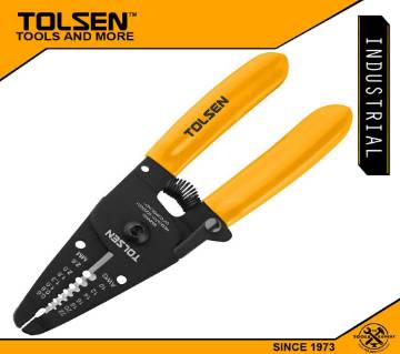 Tolsen Industrial 7in1 Wire Stripper with Grip & Cutter (160mm, 6") 38051