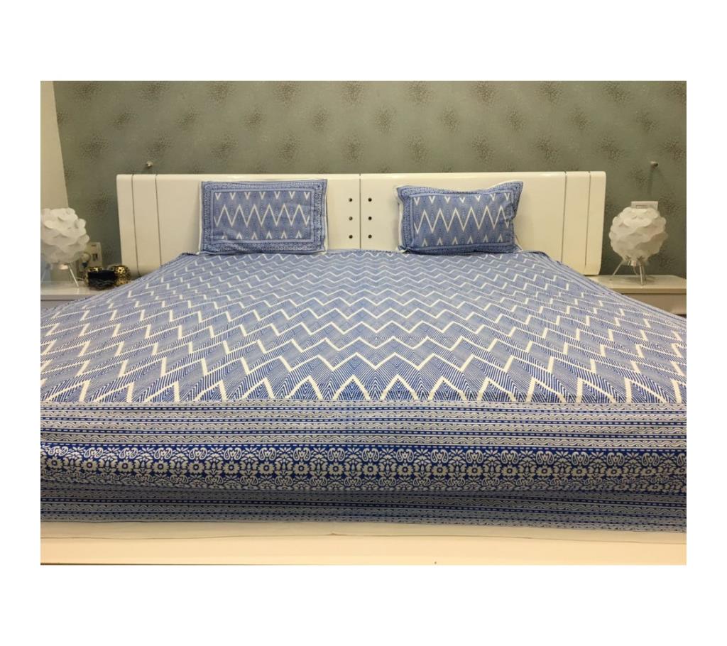 Handmade block print 100% Cotton Aztec Aspiration Double Bedsheet by Ivoryniche বাংলাদেশ - 742655