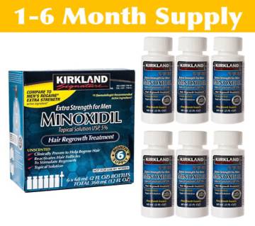 kirkland minoxidil 5% ( 1 box 6 months supplement)