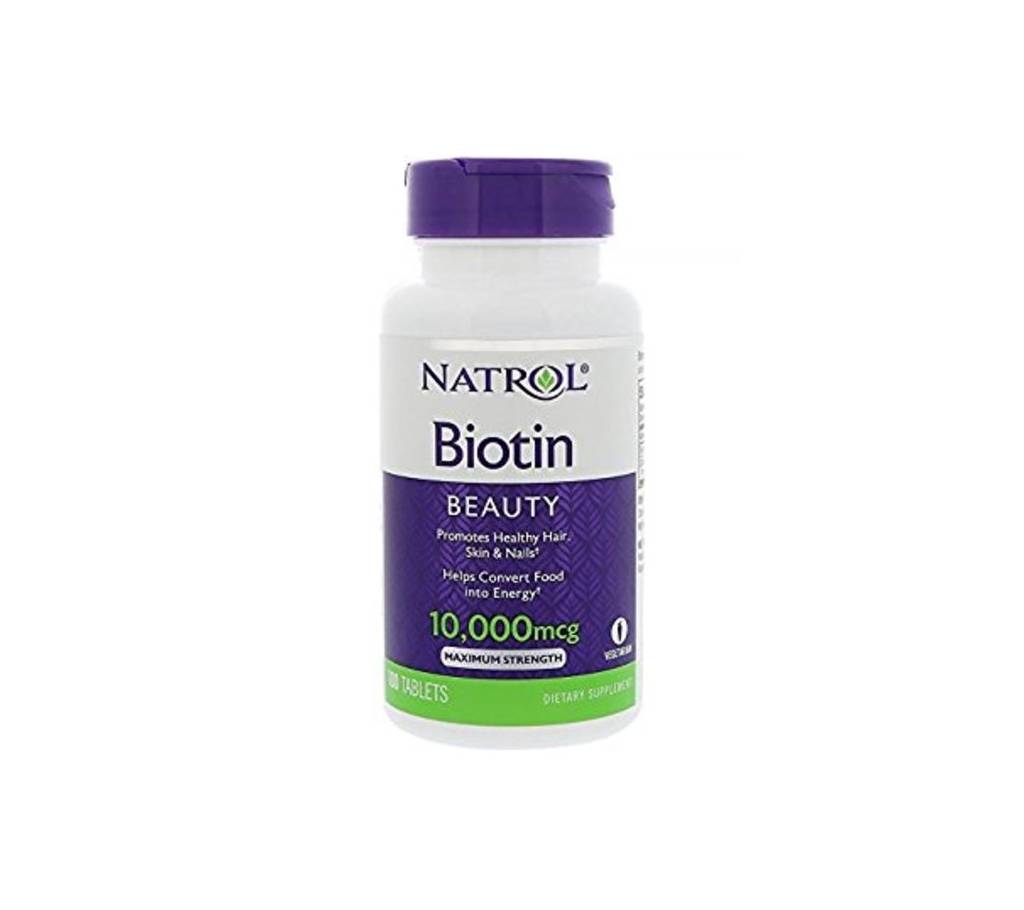 Natrol Biotin 10000 mcg (100 ট্যাবলেট) বাংলাদেশ - 839697