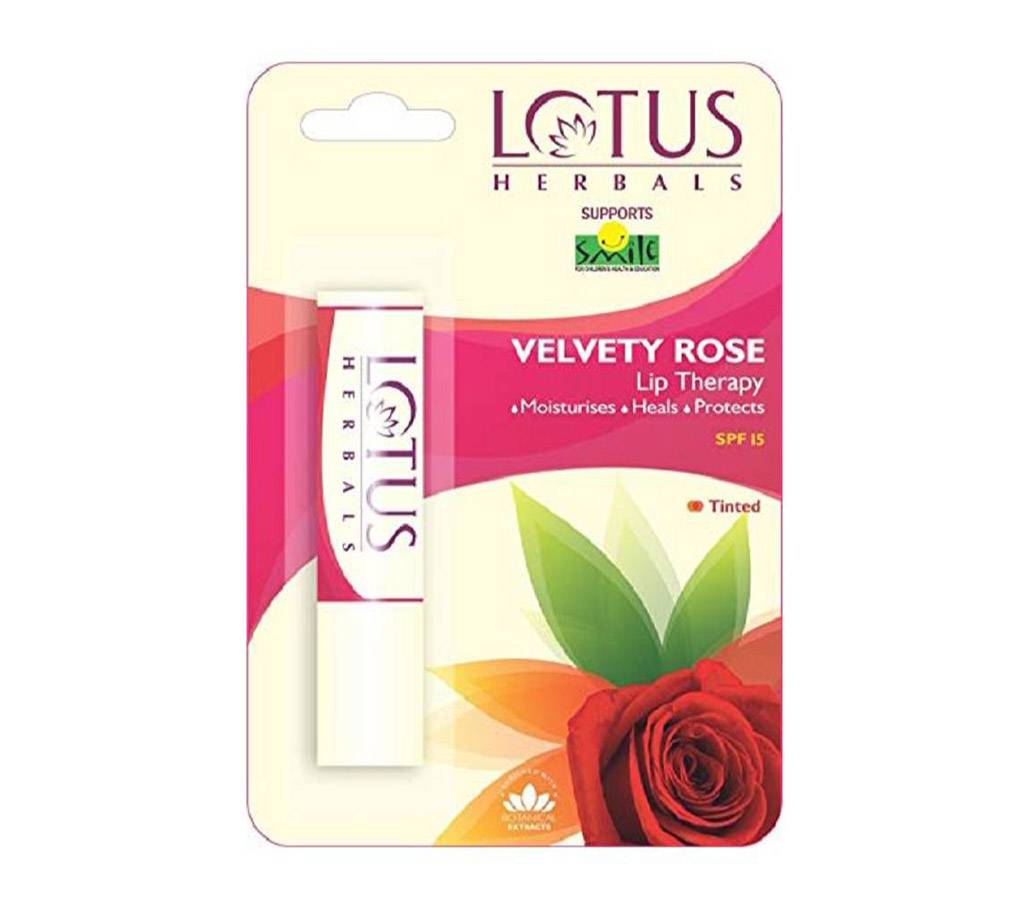 Lotus Herbals Velvety Rose লিপ থেরাপি 4g - India বাংলাদেশ - 848178