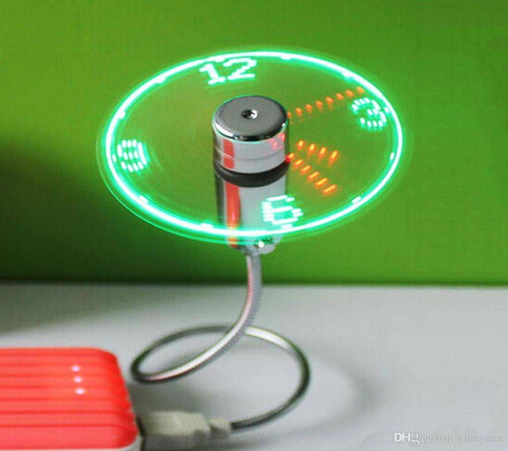 LED লাইট ক্লক USB ফ্যান বাংলাদেশ - 938248