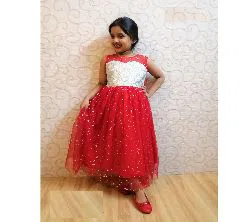 girls-new-red-colur-party-gown