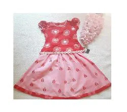 new-cotton-skirt-tops-for-girls-red