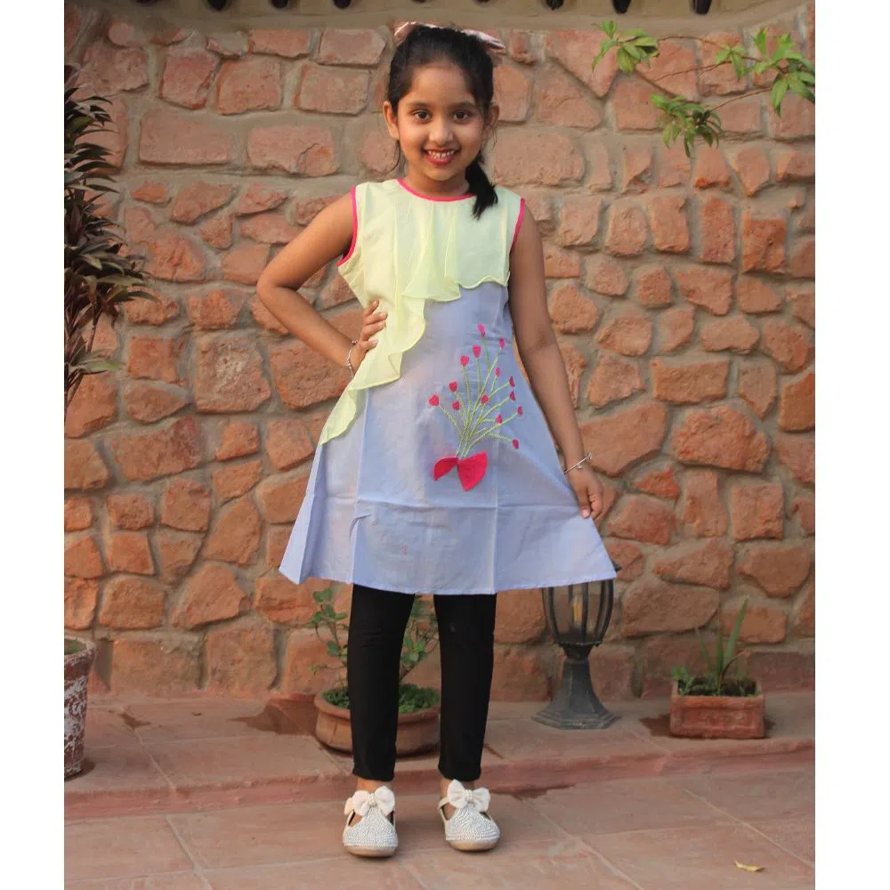 Girls Cotton Frock DB1090A
