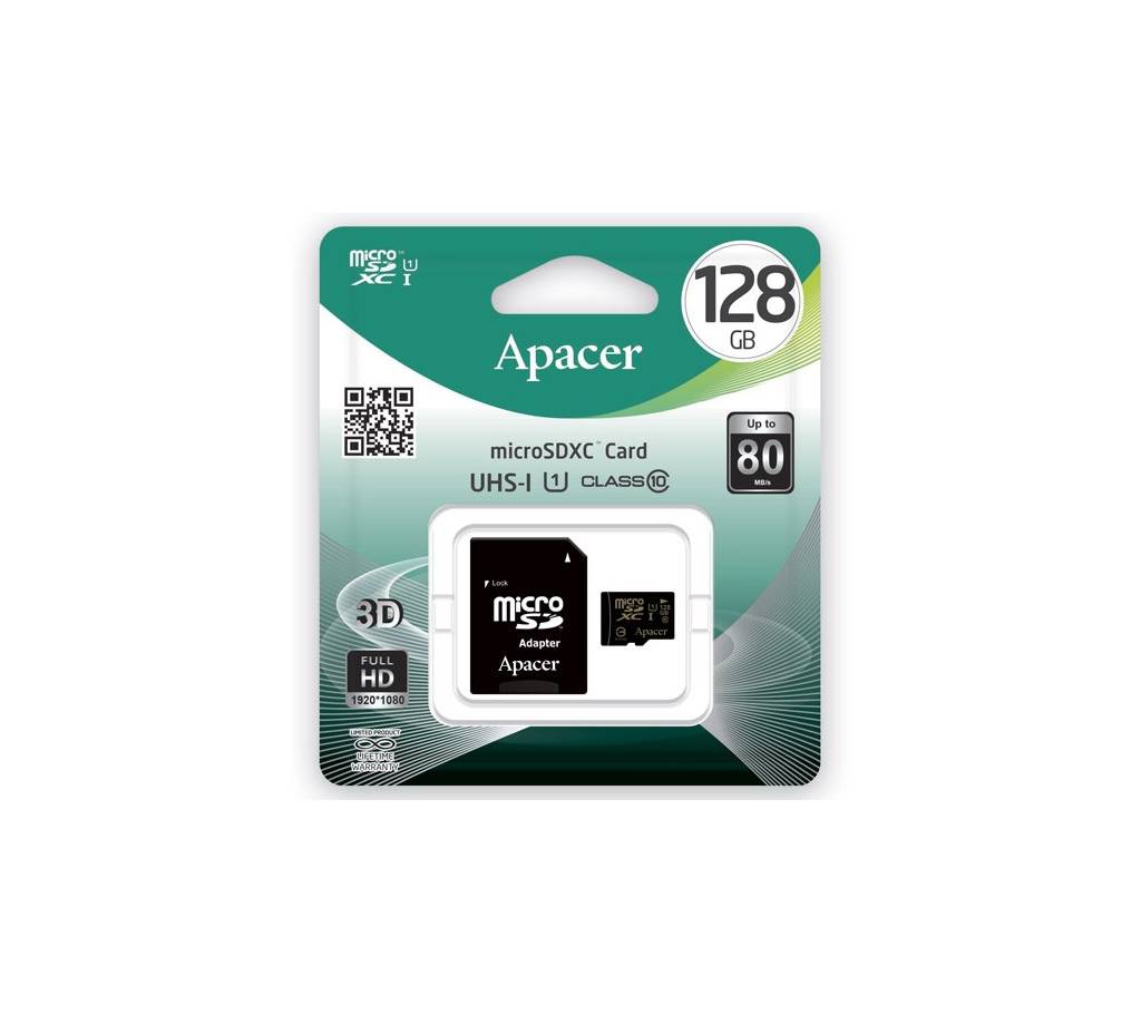 APACER MICRO SD XC CLASS10 মেমোরি কার্ড - 128GB বাংলাদেশ - 847596