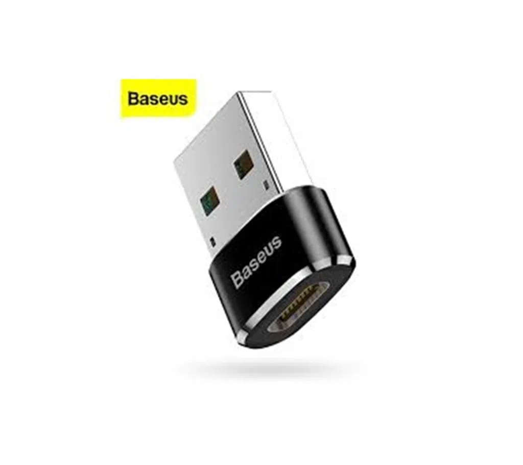 Baseus  USB Male to USB Type C Female OTG Adapter Converter  For Smartphones - Black