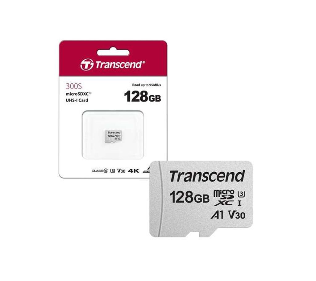 Transcend TS128GUSD300S 128GB UHS-I U3A1 MicroSD মেমোরি কার্ড বাংলাদেশ - 989220