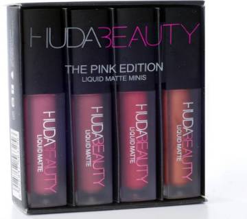 Huda Beauty Liquid Matte Lipstick Mini Set Pink Edition - UK 