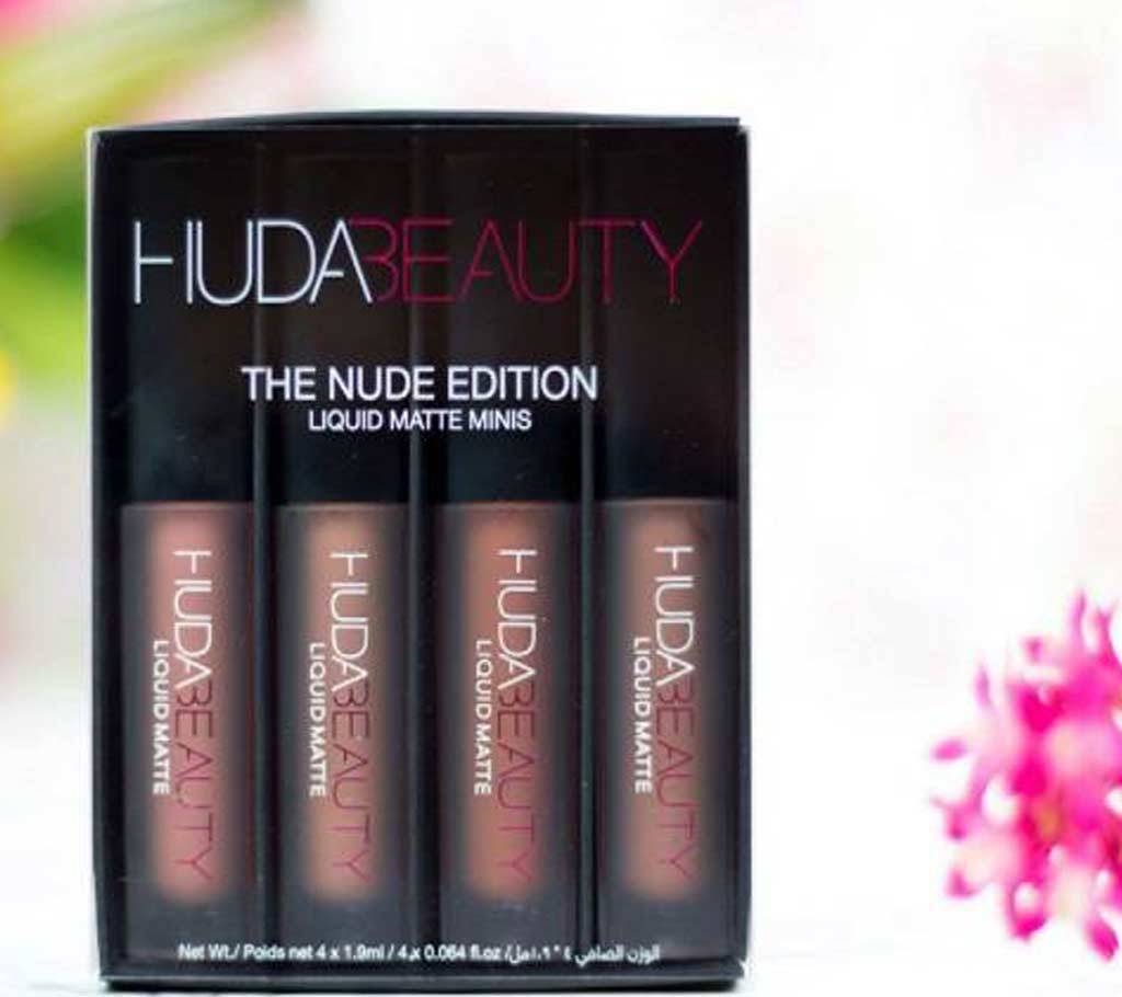 Huda Beauty লিকুইড ম্যাট লিপস্টিক মিনি সেট - The Nude Edition - UK বাংলাদেশ - 866278