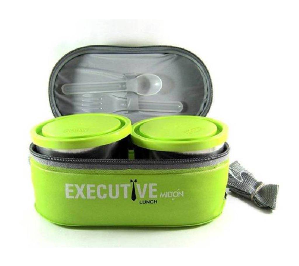 Orginal Milton Executive Lunch Box 2 Steel &1 Microwave Safe Plastik Box বাংলাদেশ - 1111601