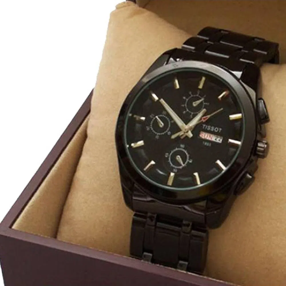 Stainless Steel Watch For Men-Black