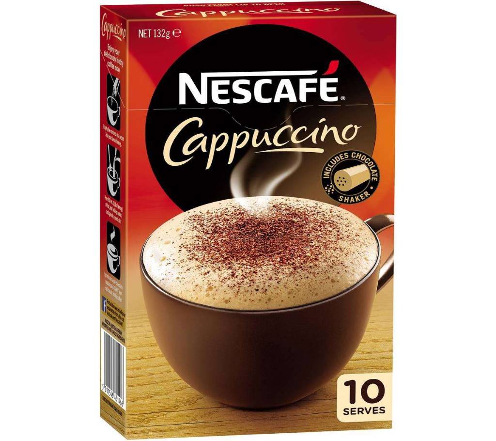 Cappuccino Strong Nescafe Coffee Sachets - ১০ প্যাক বাংলাদেশ - 856013