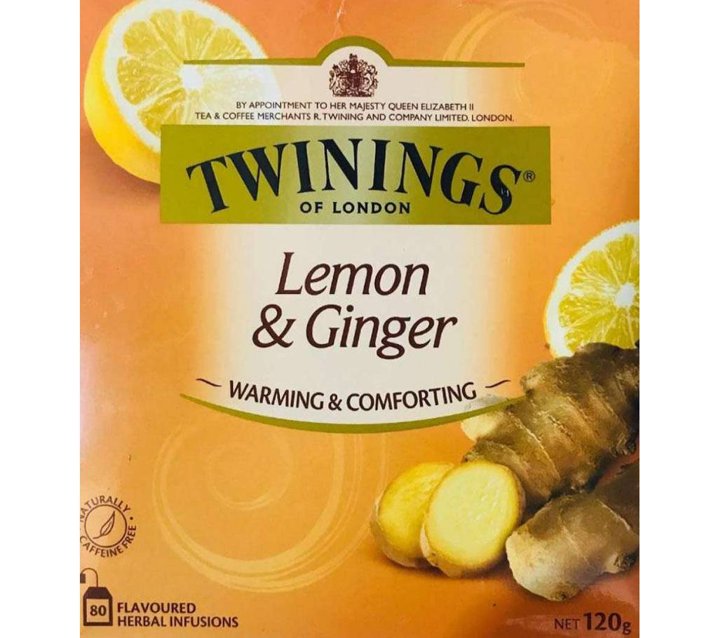 Twinings Tea Bags Lemon & Ginger - ৮০ প্যাক বাংলাদেশ - 856032