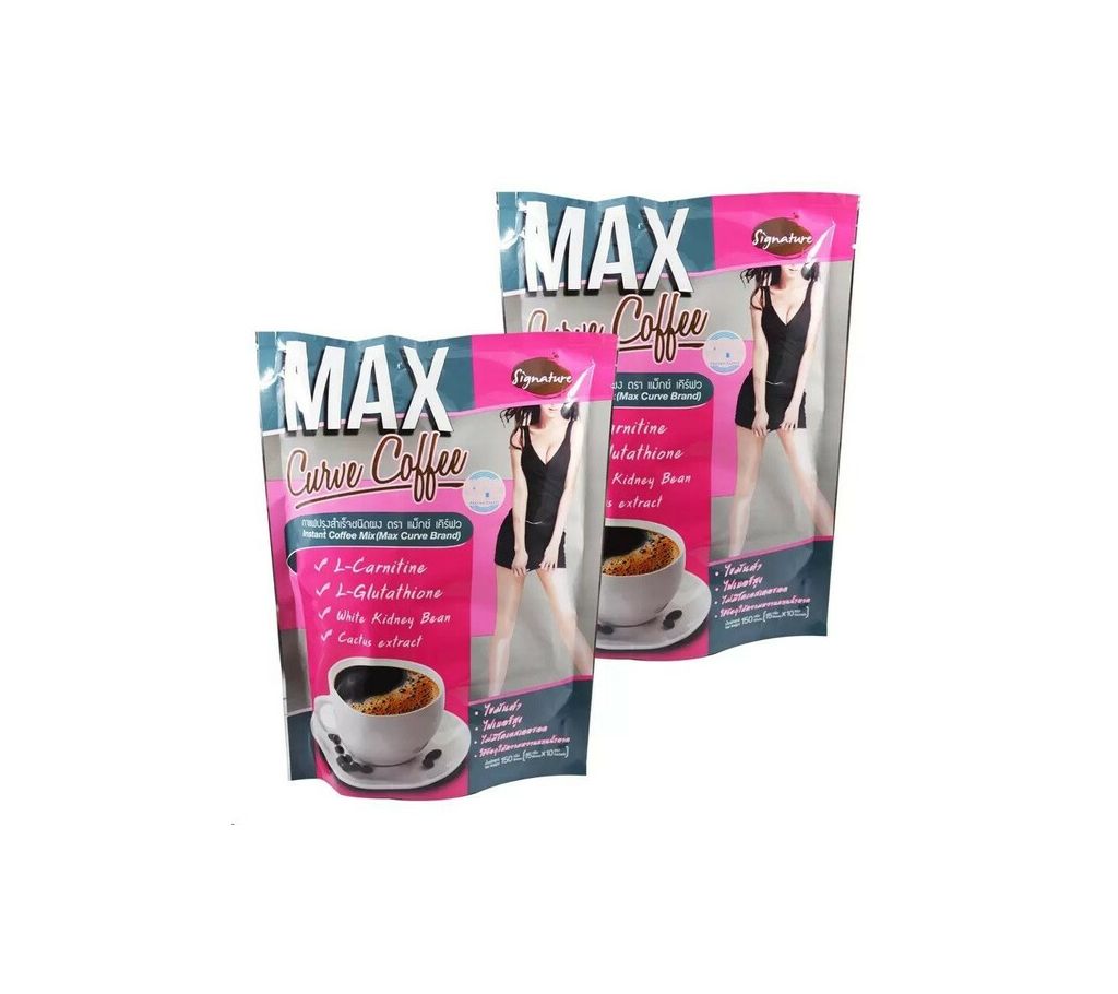 স্লিম ও ফর্সা হওয়ার কফি (MAX Curve Coffee ) 10 Sachets  Thailand বাংলাদেশ - 947777