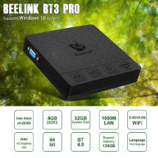 Beelink BT3 Pro Mini PC 4GB/32GB Intel Atom x5-Z8350 Processor 1000Mbps LAN WiFi 2.4/5.8G BT 4.0 Dual Screen Display with HDMI and VGA Ports MINI PC  