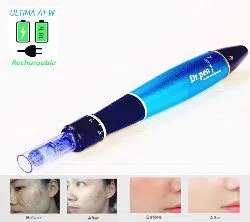 Dr. Pen Ultima A1-W Rechargeable Wireless Dermapen Auto Microneedle System Adjustable Needle Lengths 0.25mm-3.0mm Stamp Auto Micro