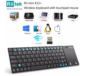 Rii K12+ Mini Wireless slim Keyboard