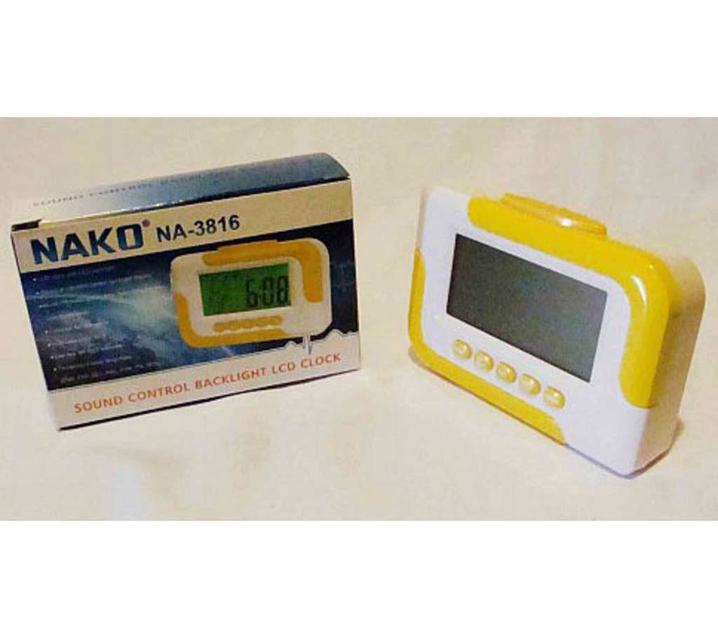Nako NA-3816 সাউন্ড কন্ট্রোল ব্যাকলাইট LCD ক্লক বাংলাদেশ - 505824