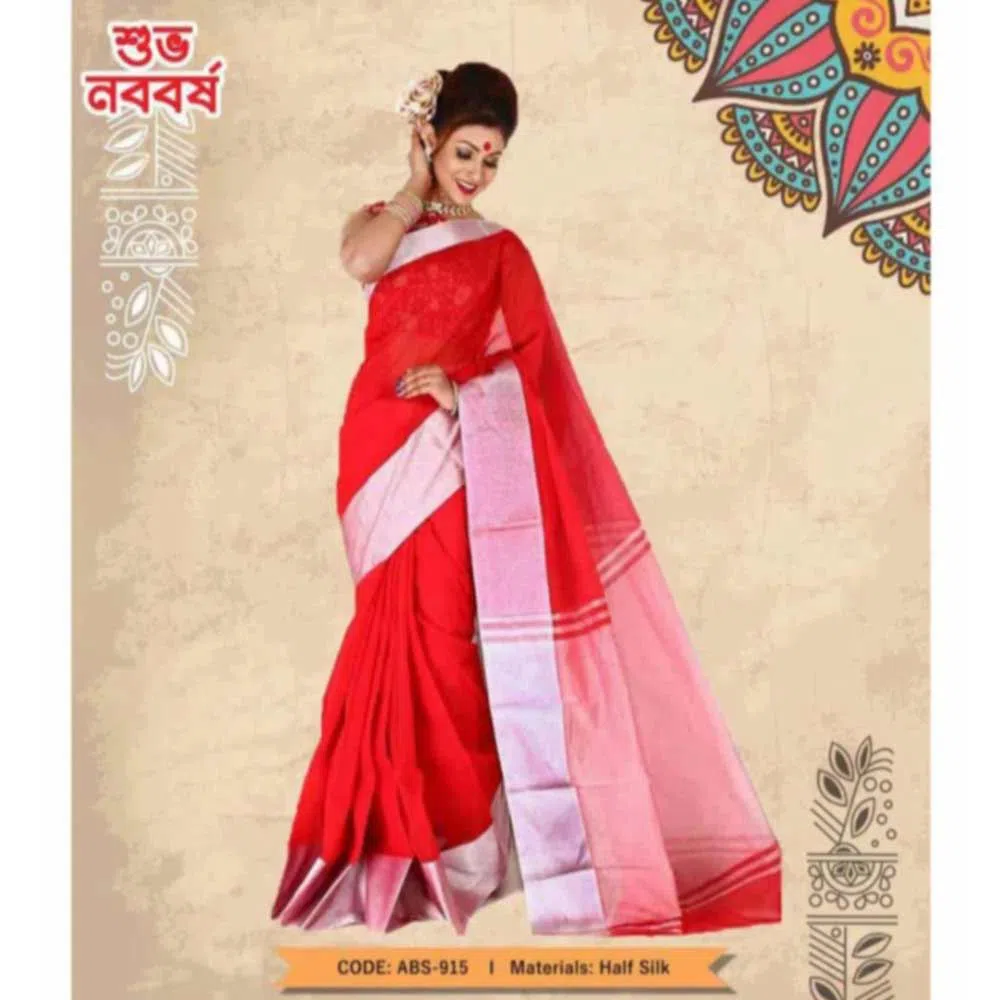 Tangail Boishakhi Half Silk Saree (ABS-915)