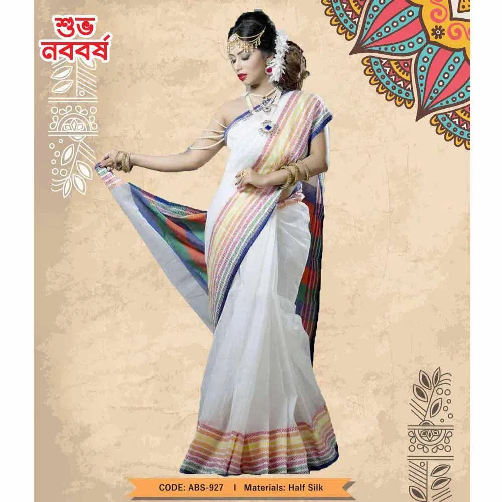 Tangail Boishakhi Half Silk Saree (ABS-927)