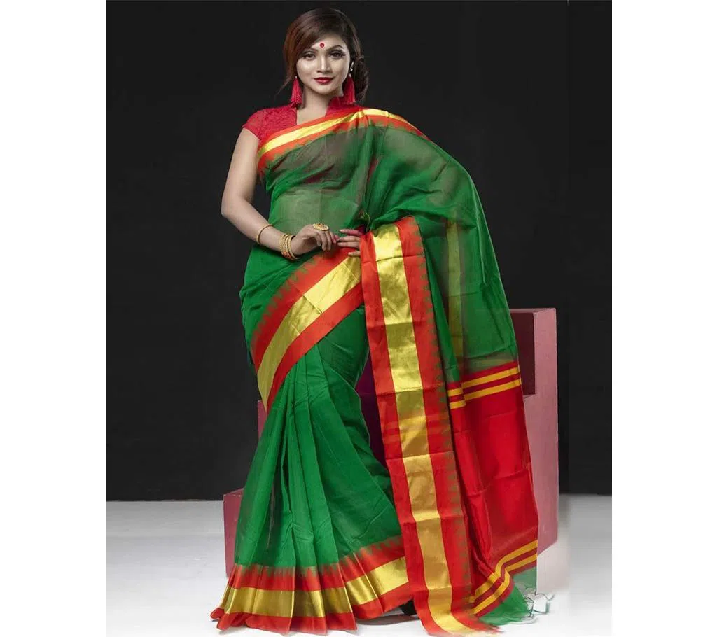 On The Occasion of Victory Day Tangails Pure Cotton  Sharee With Free Blouse Piece (KTB-7020)