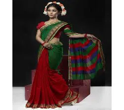 On The Occasion of Victory Day Tangails Pure Cotton  Sharee With Free Blouse Piece (KTB-7021)