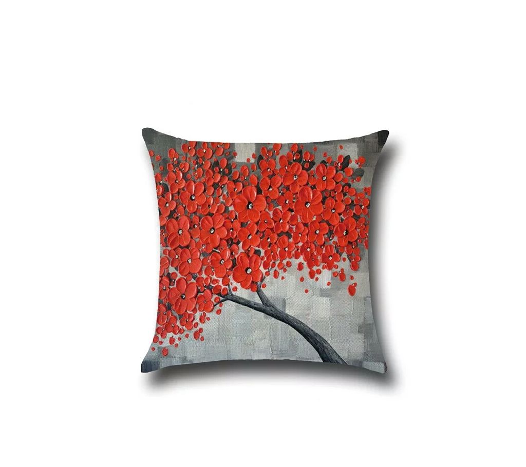 Cushion Flower Tree Design Cover ডেকোরেটিভ পিলো ক্যাস বাংলাদেশ - 955471