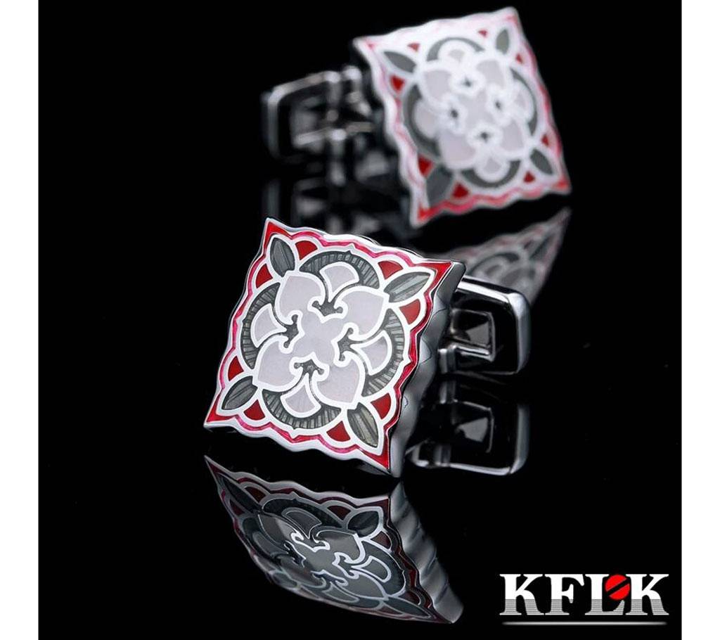 KFLK Red enamel Square কাফলিঙ্ক ফর মেন বাংলাদেশ - 963441