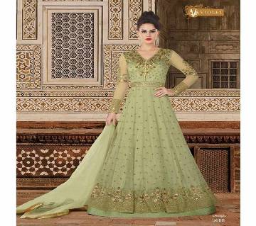 Semi-Stitched Embroidery Georgette Gown (Copy)