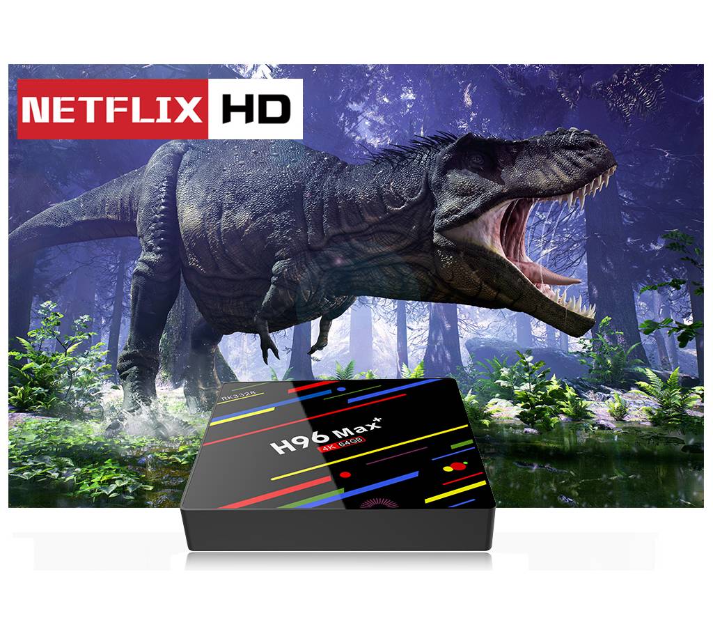 H96 Max Extreme Fast অ্যান্ড্রয়েড টিভি বক্স 4GB RAM + 32GB ROM বাংলাদেশ - 870025