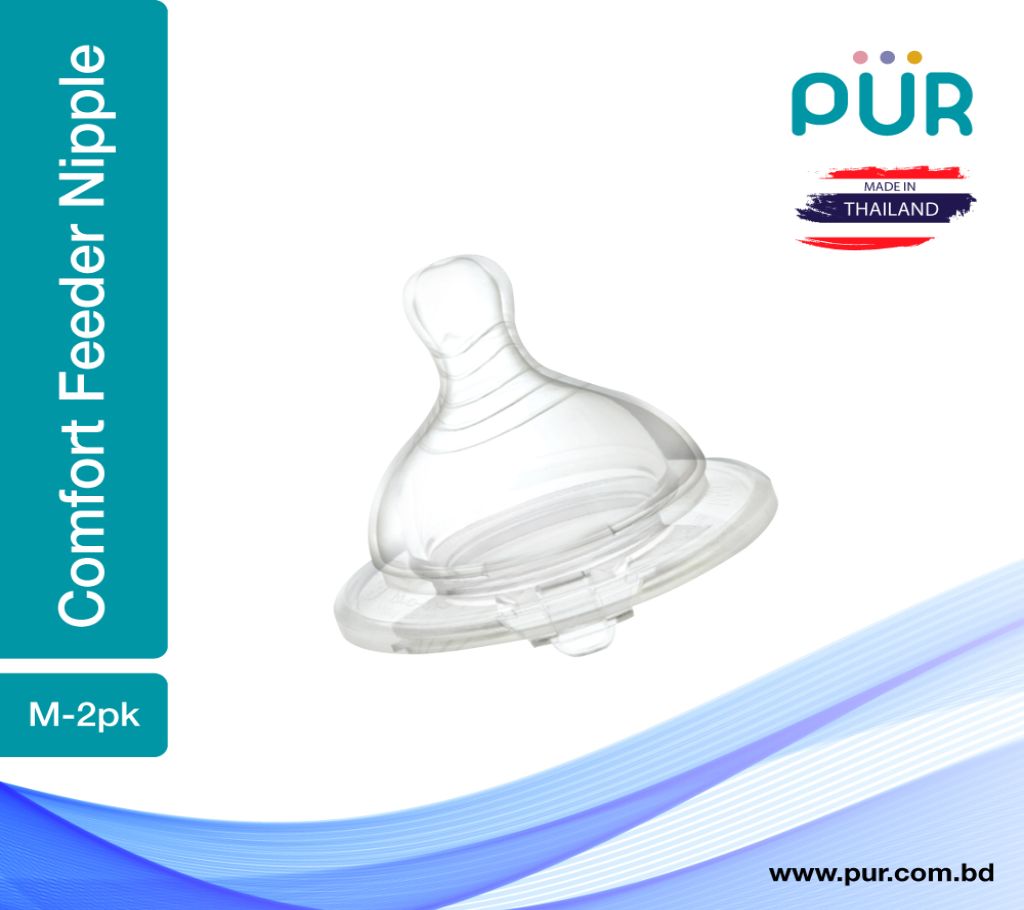 Pur Comfort ফিডার ওয়াইড নেক Nipple Size M-2pk (1312) বাংলাদেশ - 1186351