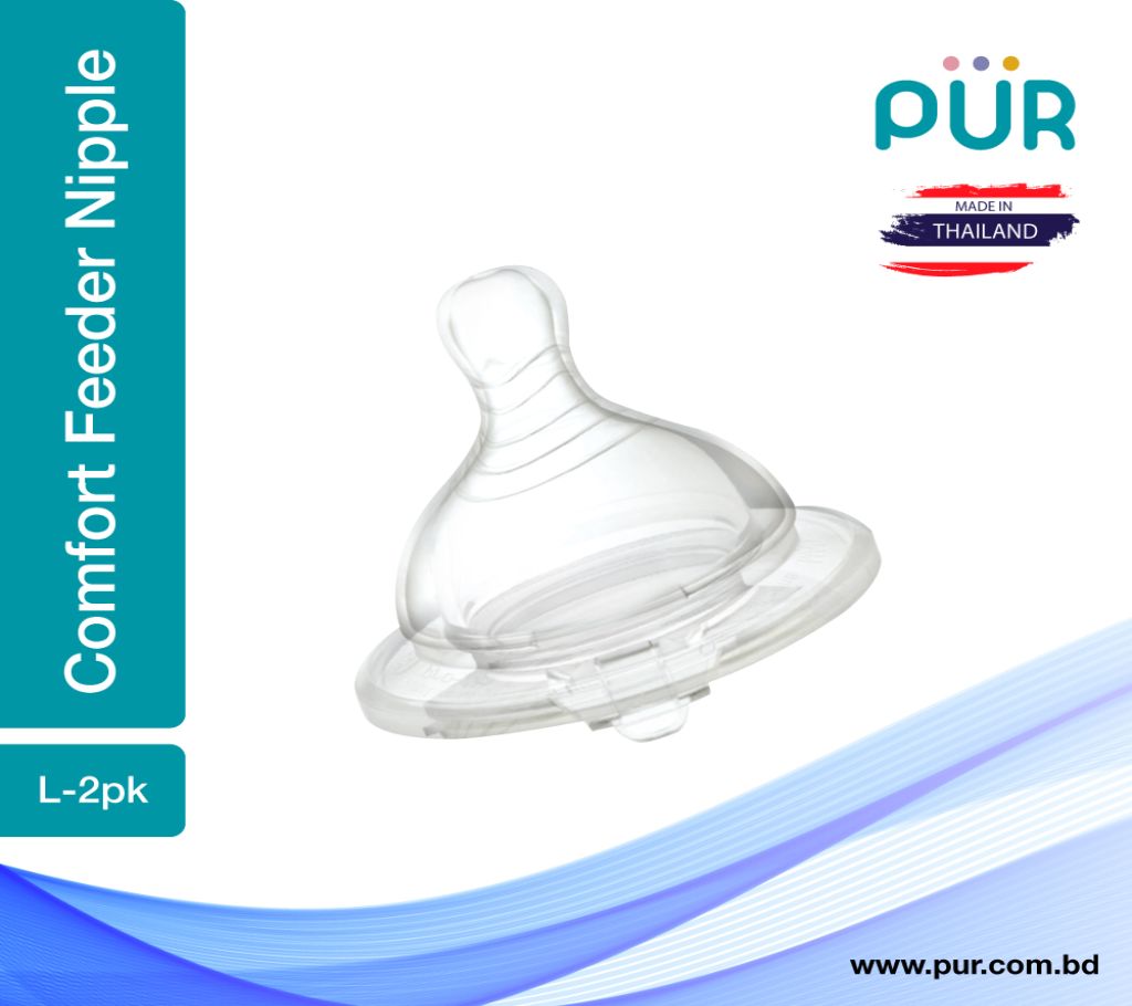Pur Comfort ফিডার ওয়াইড নেক Nipple Size L-2pk (1313) বাংলাদেশ - 1186352