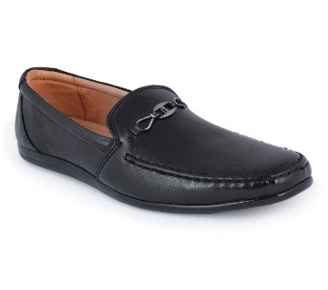 Leather Loafer For Men - Black